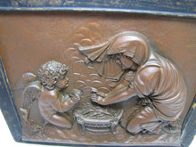 Load image into Gallery viewer, FORNI CUPID & PSYCHE Antique Decorative Arts High Relief Plaque Cherub Ornate
