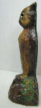 Load image into Gallery viewer, OWL Antique Cast Iron Glass Eyes Figural Bird Doorstop Decorative Art Statue