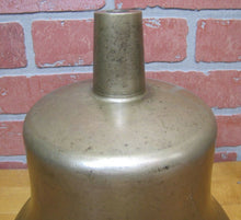 Load image into Gallery viewer, USN UNITED STATES NAVY Old BRASS NICKEL PLATED Retired Nautical Ships Boat Bell