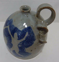 Load image into Gallery viewer, NUDE DANCING NYMPHS Studio Art Pottery Sm Stoneware Jug Pigtail Handle Signed