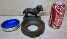 Load image into Gallery viewer, Bulldog Antique Decorative Arts Tray Ashtray Cast Iron Bronze Wash Cigar Card