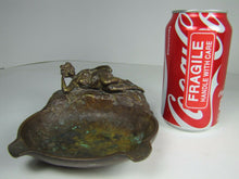 Load image into Gallery viewer, 19c VICTORIAN BATHING BEAUTY Antique Bronze Cigar Ashtray Decorative Arts Tray