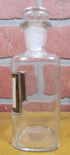Load image into Gallery viewer, GARGLE Antique Reverse Label Behind Glass Apothecary Bottle Drug Store Pharmacy