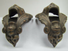 Load image into Gallery viewer, Monsters Beasts Antique Figural Pair Bronze Decorative Hardware Elements