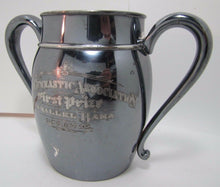 Load image into Gallery viewer, 1895 YALE 1st PRIZE GYMNASTIC Assn PARALLEL BARS Award Trophy Silver Plate