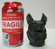 Load image into Gallery viewer, GERMAN SHEPHERD HEAD Old Metal Threaded FRANCE Display Art Repurpose Hardware