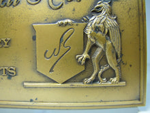 Load image into Gallery viewer, W BELL & Co JEWELRY AND FINE GIFTS Old Solid Brass Store Plaque Ad Sign Griffin