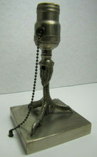 Load image into Gallery viewer, Chicken Rooster Bird Claw Foot Old Nickel Plated Bronze Decorative Arts Lamp