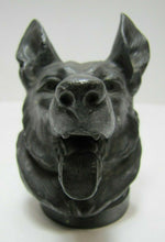Load image into Gallery viewer, GERMAN SHEPHERD HEAD Old Metal Threaded FRANCE Display Art Repurpose Hardware