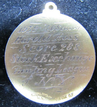 Load image into Gallery viewer, 1939 1940 NY STOCK EXCHANGE LEAGUE NEW YORK BOWLING Assn 10k GF Medallion