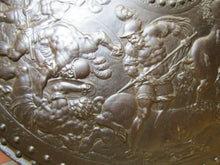 Load image into Gallery viewer, GLADIATOR WARRIOR BATTLE SHIELD S&K Antique Cast Iron Wall Decorative Art Plaque