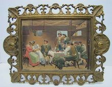 Load image into Gallery viewer, B&H BRADLEY HUBBARD Antique TAVERN PUB Scene Hand Painted Decorative Arts Plaque