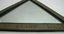 Load image into Gallery viewer, DOUBLE TRIANGLE BEST BRAND MADE Antique Advertising Mirror Embossed Store Sign