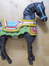 Load image into Gallery viewer, CAROUSEL HORSE old cast metal shore amusement park display Steel Pier AC NJ