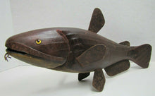 Load image into Gallery viewer, Folk Art Catfish Fishing Decoy RAF Robert Allen Francis Adirondacks NY 1950s