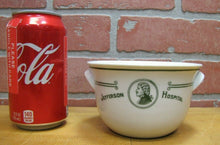 Load image into Gallery viewer, JEFFERSON HOSPITAL Old Dish Bowl CARR CHINA Co Grafton W VA D-41 Side Handles