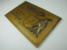 Load image into Gallery viewer, W BELL & Co JEWELRY AND FINE GIFTS Old Solid Brass Store Plaque Ad Sign Griffin