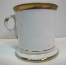 Load image into Gallery viewer, TRAIN CONDUCTOR Antique Occupational Shaving Mug JE Whitaker Aug KERN St LOUIS