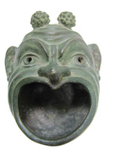 Load image into Gallery viewer, 19c Antique Grotesque Mask Grand Tour Bronze Souvenir Decorative Arts Oil Lamp