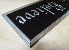 Load image into Gallery viewer, PRAY and BELIEVE Original Old Glass Front Sign Deco Tin Bevel Edge Frame