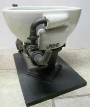Load image into Gallery viewer, W S CARR NY Antique Dental Spittoon Early Plumbing Porcelain Salesman Sample