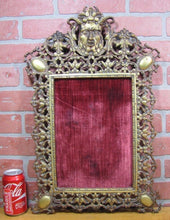 Load image into Gallery viewer, 19c Devil Decorative Arts Bronze Frame Picture Mirror Artwork Tiffany Paris