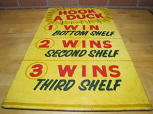 Load image into Gallery viewer, HOOK A DUCK Double Sided Amusement Park Carnival Boardwalk Wood Sign 1 2 3 WINS