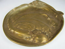 Load image into Gallery viewer, Antique Art Nouveau Berndorf Girl Waves Koi Dauphin Fish Decorative ArtsTray