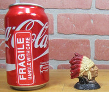 Load image into Gallery viewer, NATIVE AMERICAN INDIAN CHIEF Antique Cast Iron Pencil Holder Paperweight