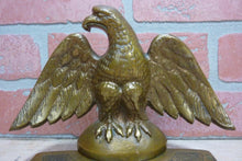 Load image into Gallery viewer, Antique Perched Eagle 13 Star James Graham Co New Haven Conn USA Bronze Bookends
