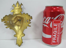 Load image into Gallery viewer, POSEIDON TRIDENT Antique 19c Brass Decorative Art Architectural Hardware Element