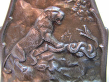 Load image into Gallery viewer, 1920s TIGER & SNAKE CONNECTICUT FOUNDRY Art Deco Era Cast Iron Decorative Arts Bookends