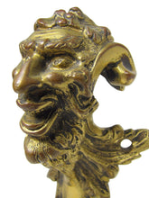 Load image into Gallery viewer, 19c Bronze Devil Demon Antique Decorative Art Ornate Architectural Hardware