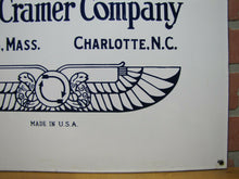 Load image into Gallery viewer, PARKS-CRAMER Co TURBO HUMIDIFIER SYSTEM Antique Porcelain Sign Made in USA Logo
