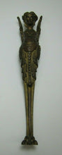 Load image into Gallery viewer, Winged Goddess Maiden Antique 19c Bronze Decorative Arts Ornate Hardware Element
