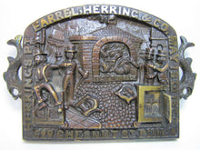 Load image into Gallery viewer, FARREL HERRING & Co FIREPROOF SAFE Antique Plaque Sign p1852 PHILADELPHIA Ornate