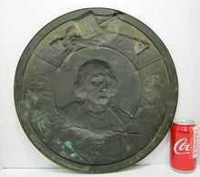 Load image into Gallery viewer, COLUMBIAN EXPO CHICAGO 19c Bronze Plaque Discovery of America TONETTI PARIS 1892
