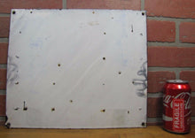 Load image into Gallery viewer, SCHOOL ZONE RUN SLOW Orig Old Porcelain Sign KURTZ BROS CLEARFIELD PA Safety Ad