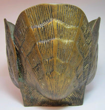 Load image into Gallery viewer, Mid Century Seashells Planter Pot Brass Bronze Detailed Patina Seashore Nautical