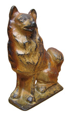 Load image into Gallery viewer, MALAMUTE c1930 CREATION Co Old Dog Cast Iron Doorstop Decorative Art Statue AGED2PERFECTIONSTORE
