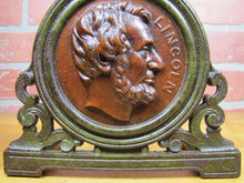 Load image into Gallery viewer, LINCOLN JUDD Mfg Co Antique President Book Rack Bookends Expandable Cast Iron