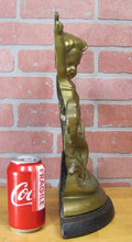Load image into Gallery viewer, 19c PUTTI CHERUB FIGHTING SERPENT SNAKE Bronze Decorative Arts Doorstop Statue