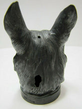 Load image into Gallery viewer, GERMAN SHEPHERD HEAD Old Metal Threaded FRANCE Display Art Repurpose Hardware