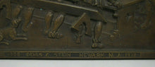 Load image into Gallery viewer, 1930s DEHLS & STEIN NEWARK NJ Bar Pub Tavern Scene Bronze Plaque Sign Ornate