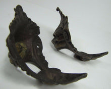 Load image into Gallery viewer, Monsters Beasts Antique Figural Pair Bronze Decorative Hardware Elements