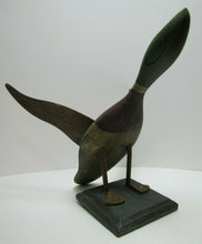 Load image into Gallery viewer, Folk Art Duck Decoy Statue RAF Robert Allen Francis Adirondacks NY 1950s Artwork