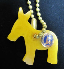 Load image into Gallery viewer, 1940 NEW YORK WORLD'S FAIR DEMOCRAT Political Party DONKEY Keychain NYWF