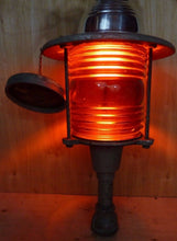 Load image into Gallery viewer, BOSTON POLICE Dept SIGNAL SERVICE Old Retired HD Light Nautical Street RR Lamp