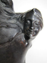 Load image into Gallery viewer, Art Nouveau Beatuiful Maiden Flowing Hair Joaquin Angles Decorative Arts Tray