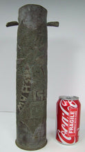 Load image into Gallery viewer, 1934 HAWAII SCHOFIELD BKS HAW HULA GIRL EAGLE USA SHIELD Trench Folk Art Shell